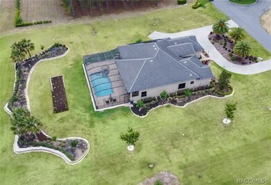 Aerial view of side of the home visible when appro