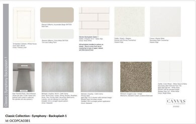 Design selections. This home is currently under co