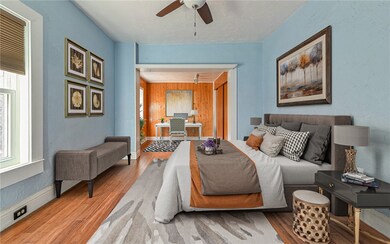 Spacious Bedroom with large closet and nook.