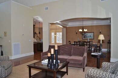 great room to dining room