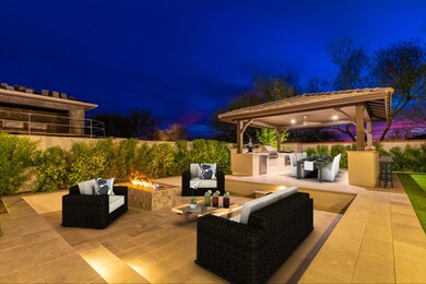Fire pit patio and ramada