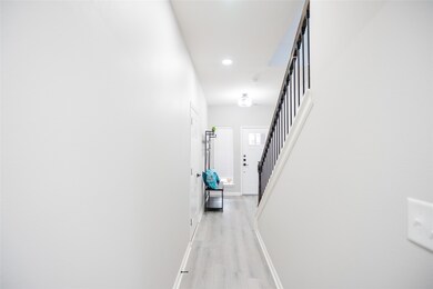 Rear view of front door.
