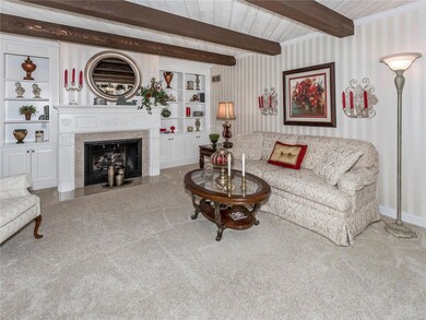 fireplace in living room