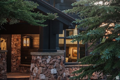 View of covered porch