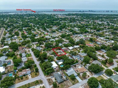 Aerial with the Gulf of Mexico