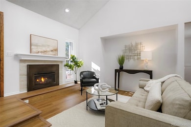 Living Room View to cozy fireplace