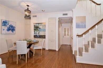Open Living and Dining with wet bar