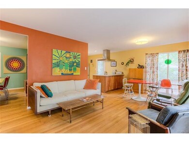 Living space is bright and open