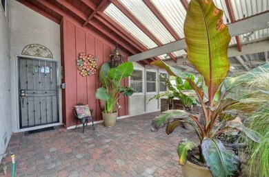 Inviting covered courtyard