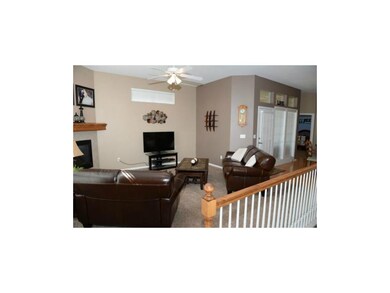 Looking from the front door into the living room. 