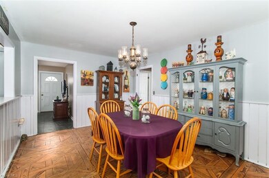 Formal dining open to kitchen area