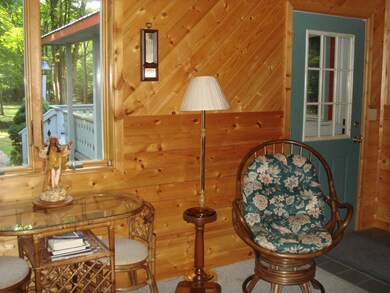 Knotty Pine Walls in Family Room