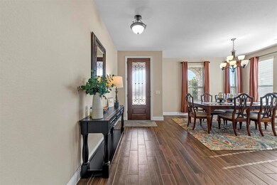 Foyer featuring a wealth of natural light, dark wo