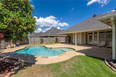 Back yard pool and extended patio for hours of fam