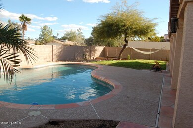 Pool/garden and grassy area