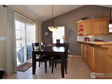 Dining area with wraparound bar