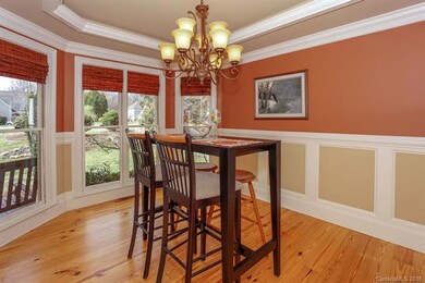 Trey ceiling and wood floors