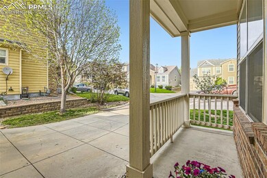 View of patio featuring a residential view and a porch