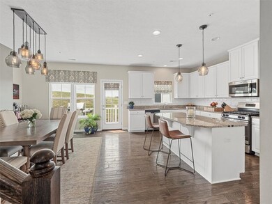 This stunning kitchen is the heart of the home, fe