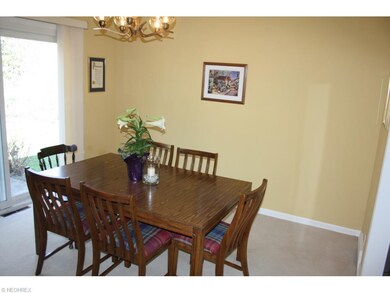 Dining room has sliding door to outdoor entertainm