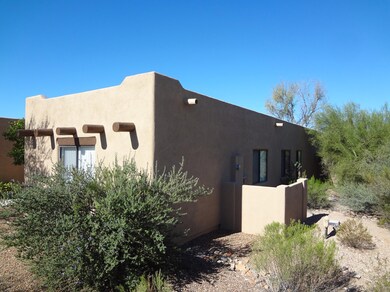 East side of the home