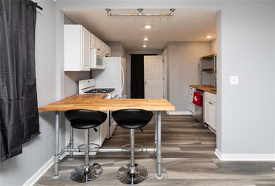 Kitchen with island