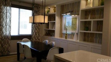 Dining room with spectacular custom lighting, wind