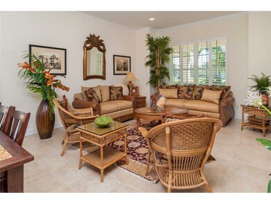 Exterior Front. Family Room with Dining Area to Le