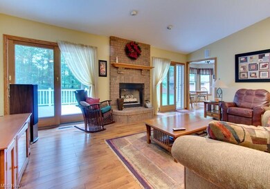 Bright and beautiful family room overlooks the bac