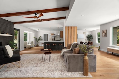 Living room with healthy amount of natural light,
