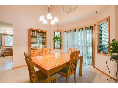 Nice size diningroom off of side deck