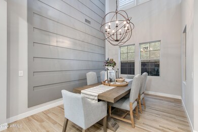 Dining Room w/ 2-Story Feature Wall