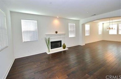 Fireplace in formal living room