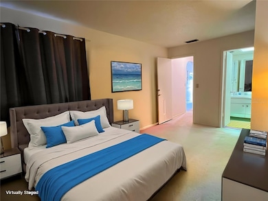 Virtually Staged Master Bedroom