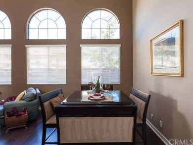 The dining room is spacious and large enough for d