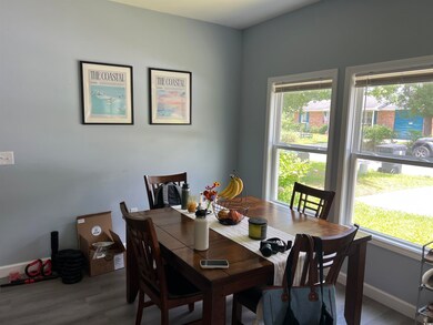 Dining room with wood finished floors