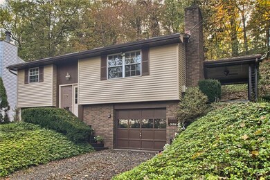 Low maintenance yard with a covered porch off the 