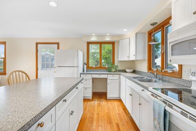 Kitchen and island