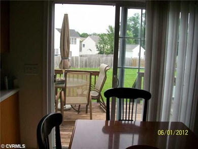 Breakfast Nook - View from dining area to deck.