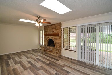 Custom-built fireplace