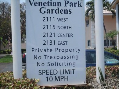 Venetian Park Gardens sign