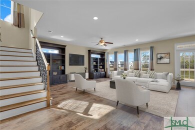 Virtually staged Living Room