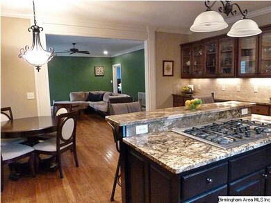 Notice how the kitchen and family room are perfect