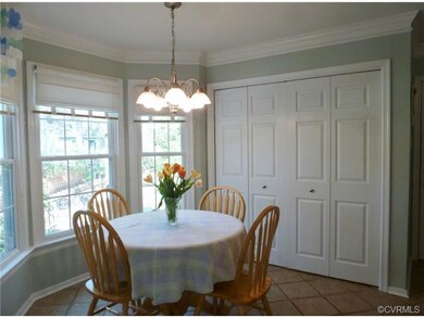 Dining Area overlooking the rear yard and patio!