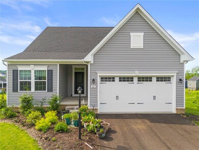 Two-car attached garage.
