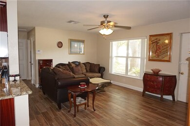 Lots of natural lighting in the living room.