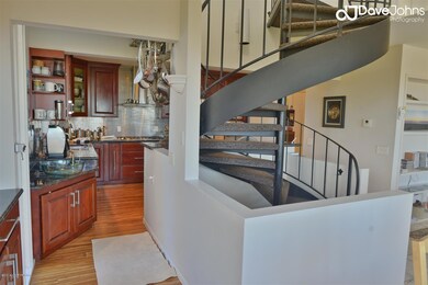 In dinning looking into kitchen