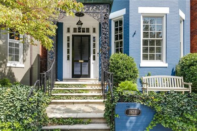 Front terrace with landscape lighting