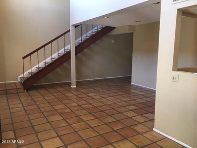 Living area with Saltillo tile