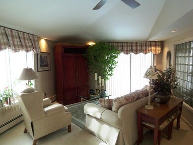 The formal living room graces the...